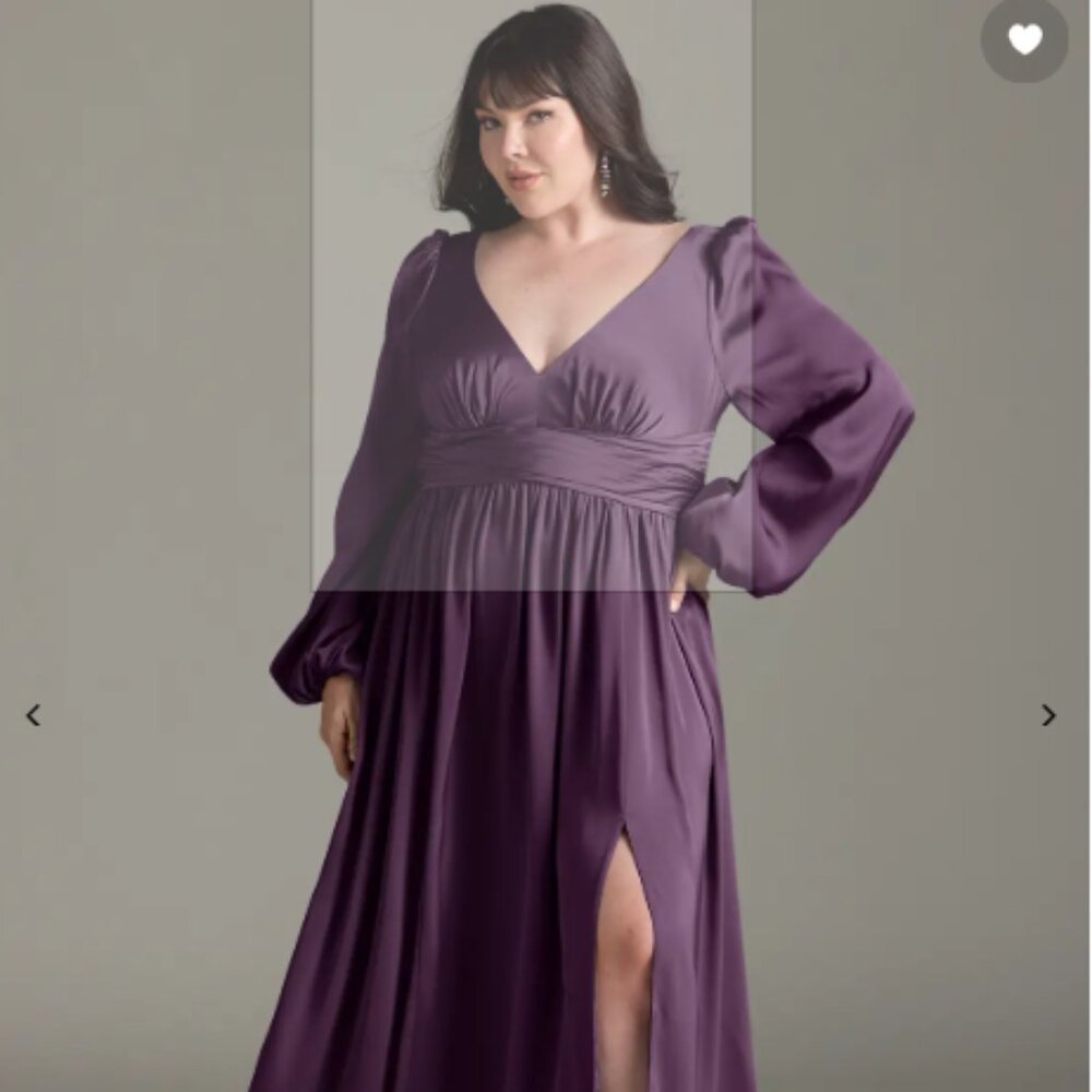 Azazie Norah Bridesmaid Dress – Plum | NWT